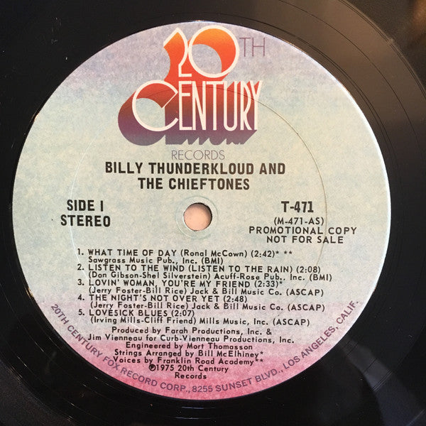 Billy Thunderkloud And The Chieftones : What Time Of Day (LP)