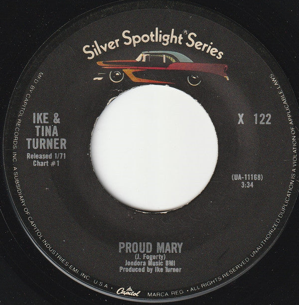 Ike & Tina Turner : Proud Mary / Tra La La La La (7", RE)