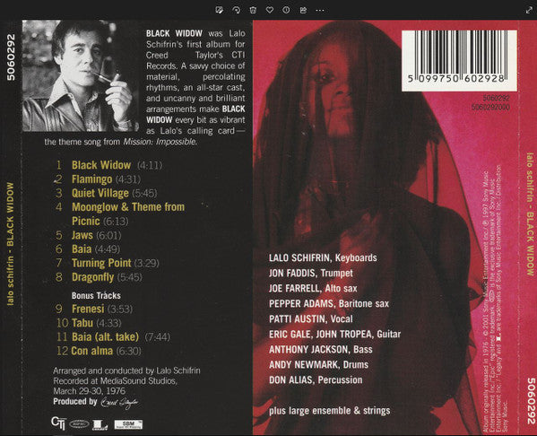 Lalo Schifrin : Black Widow (CD, Album, RE, RM)