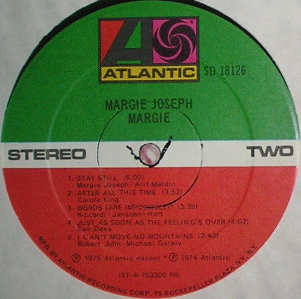 Margie Joseph : Margie (LP, Album, P/Mixed, PR )