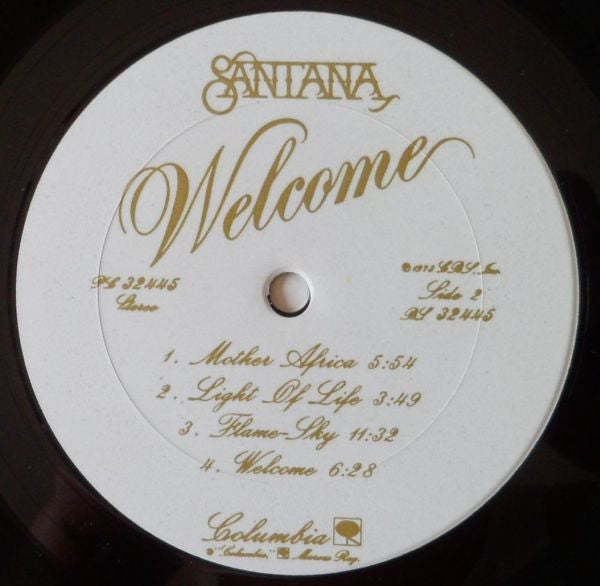 Santana : Welcome (LP, Album, RE, Gat)