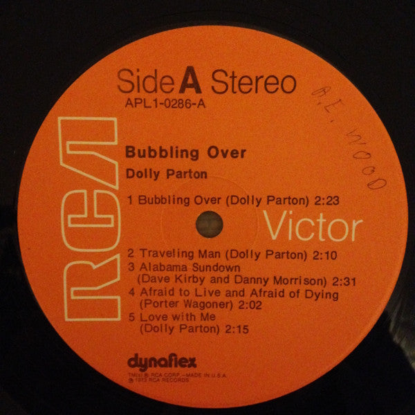 Dolly Parton : Bubbling Over (LP, Album)