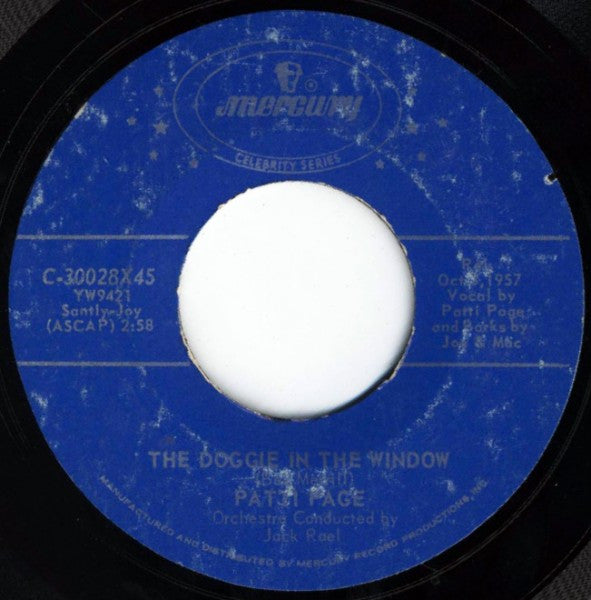 Patti Page : The Doggie In The Window / Cross Over The Bridge (7", RE)