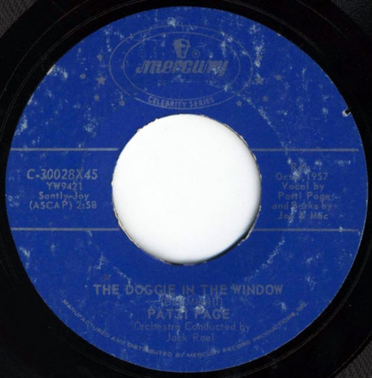 Patti Page : The Doggie In The Window / Cross Over The Bridge (7", RE)