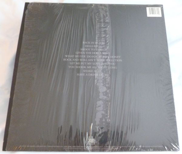 AC/DC : Back In Black (LP, Album, RE, SP)