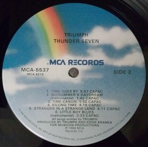 Triumph (2) : Thunder Seven (LP, Album, Eur)