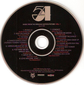 Various : 54 (Music From The Miramax Motion Picture - Volume 1) (CD, Comp)