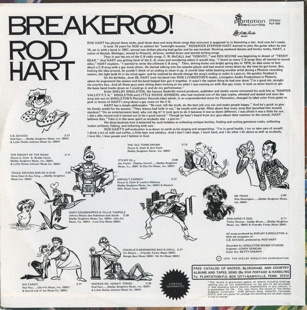 Rod Hart (2) : Breakeroo! (LP)