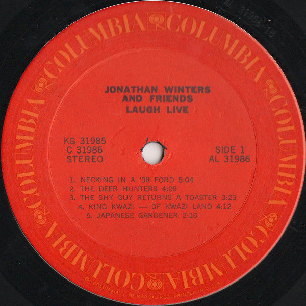 Jonathan Winters : Jonathan Winters And Friends Laugh...Live (2xLP, Comp)