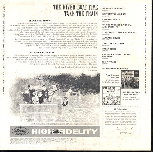 The River Boat Five : Take The Train (LP, Album, Mono)