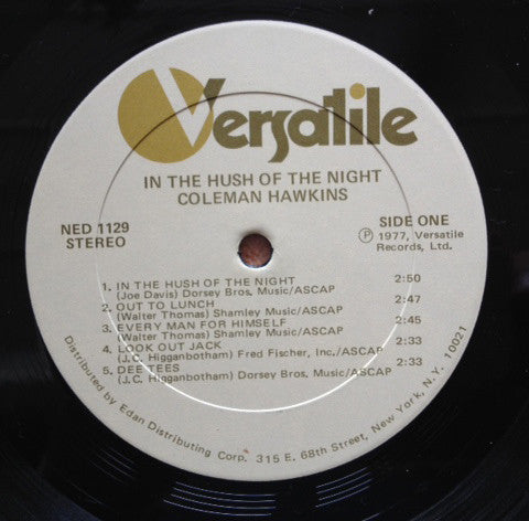 Coleman Hawkins : In The Hush Of The Night (LP)