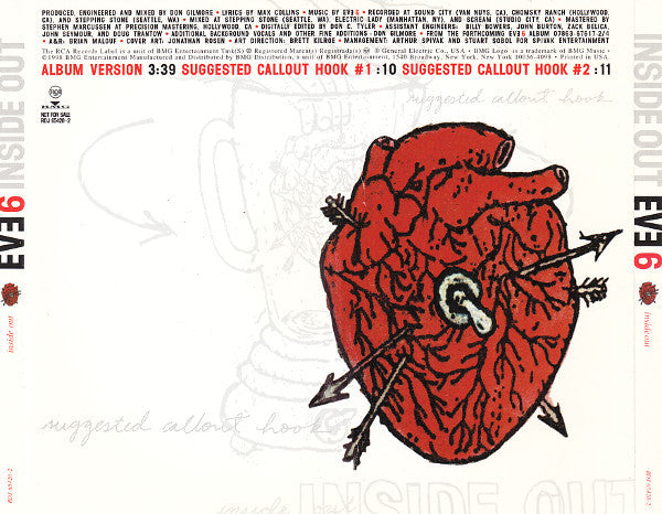 Eve 6 : Inside Out (CD, Single, Promo)