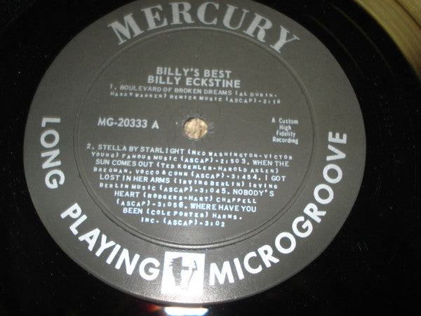 Billy Eckstine : Billy's Best! (LP, Album, Mono)