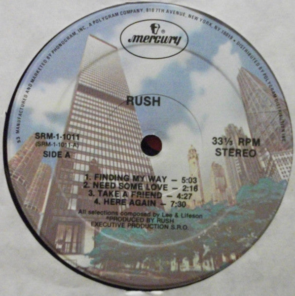 Rush : Rush (LP, Album, RE, Kee)