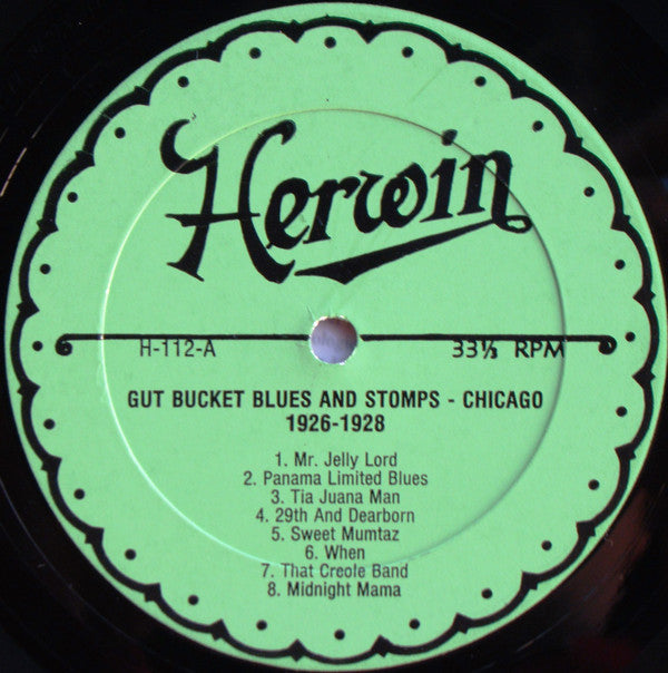 Various : Gut Bucket Blues And Stomps Chicago 1926-1928 (LP, Comp, Mono)