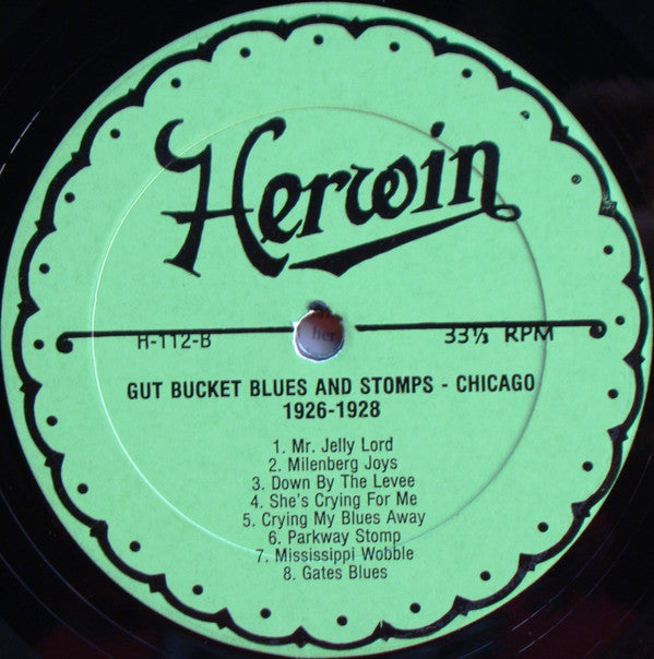 Various : Gut Bucket Blues And Stomps Chicago 1926-1928 (LP, Comp, Mono)