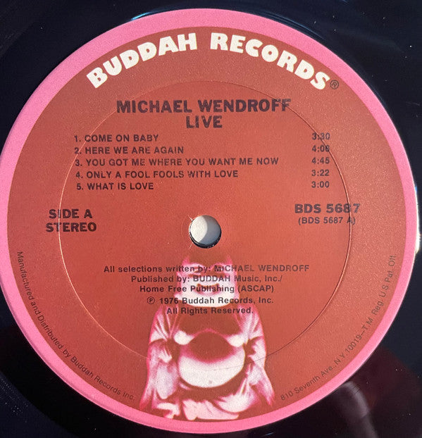 Michael Wendroff : Recorded Live (LP, Album)