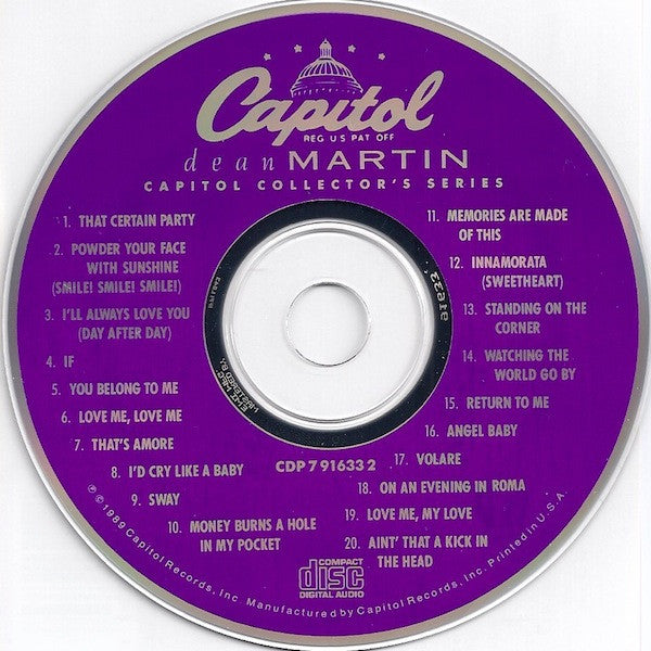 Dean Martin : The Capitol Collector's Series (CD, Comp, Mono, RM, RP, EMI)