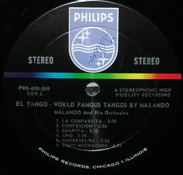 Malando And His Tango Orchestra : El Tango - World Famous Tangos (LP, Album)