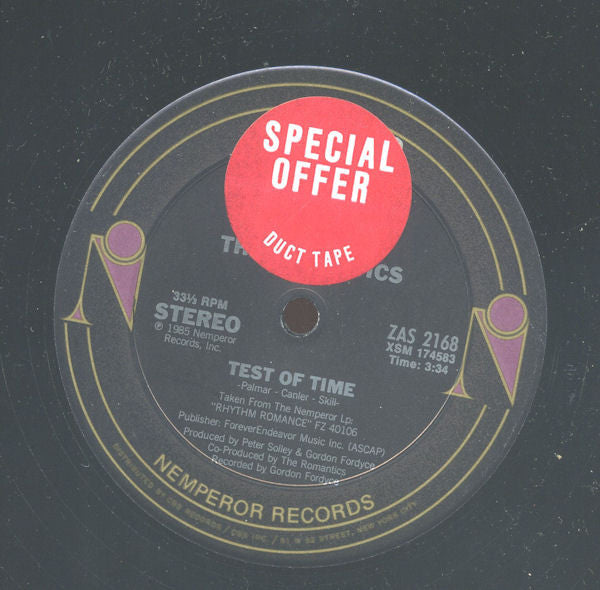 The Romantics : Test Of Time (12", Single)