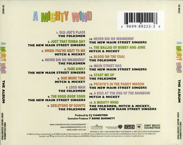 Various : A Mighty Wind: The Album (CD, Album, Enh)