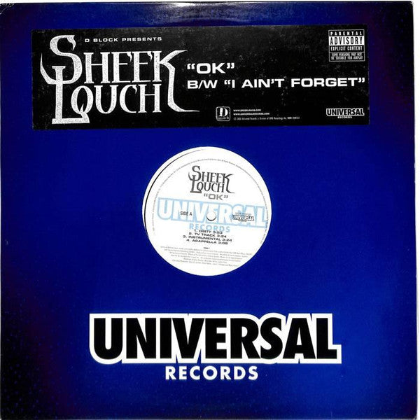 D-Block Presents Sheek Louch : Ok b/w I Ain't Forget (12", Promo)
