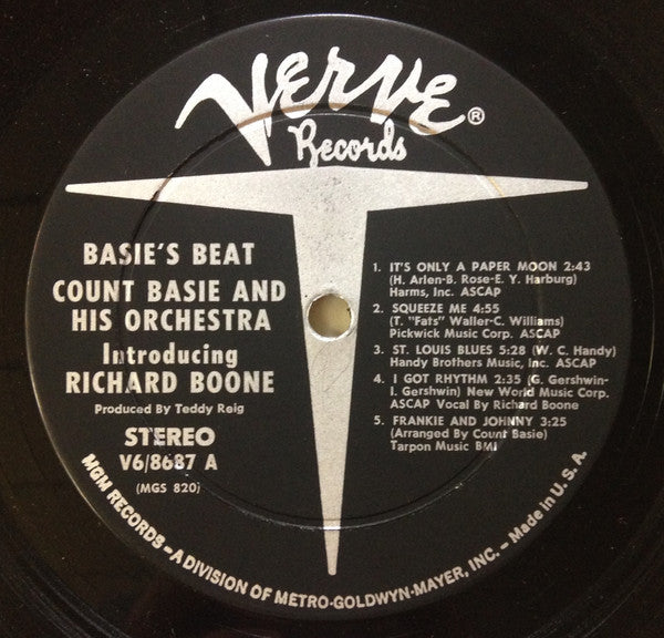 Count Basie And His Orchestra* : Basie's Beat (LP)