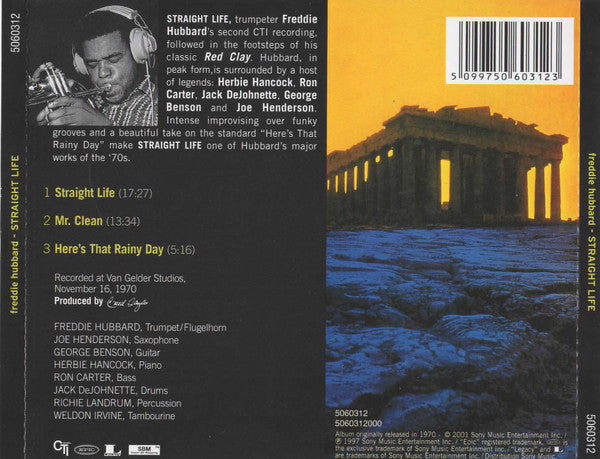 Freddie Hubbard : Straight Life (CD, Album, RE, RM)