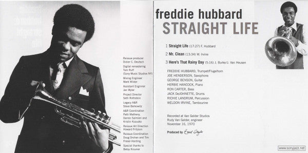 Freddie Hubbard : Straight Life (CD, Album, RE, RM)