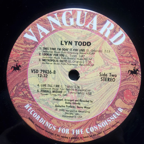 Lyn Todd : Lyn Todd (LP, Album)