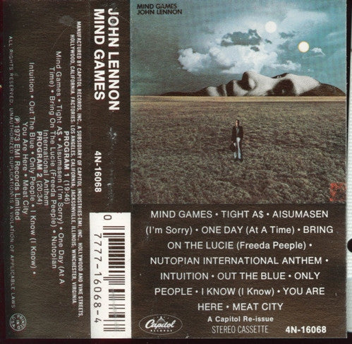 John Lennon : Mind Games (Cass, Album, RE)