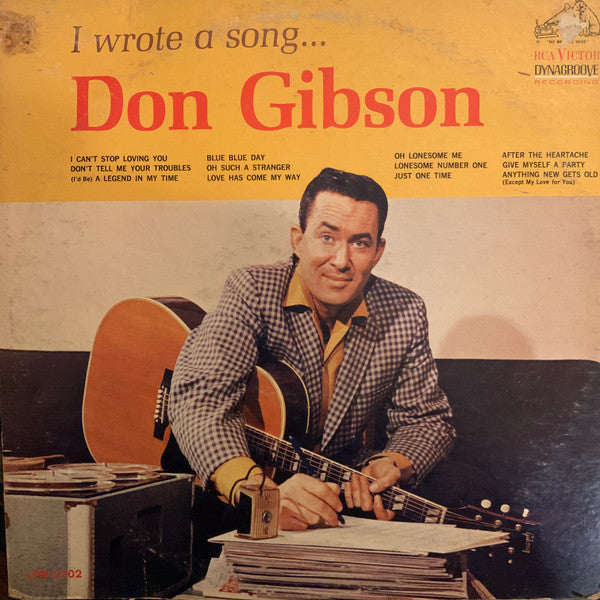 Don Gibson : I Wrote A Song (LP, Album, Mono)