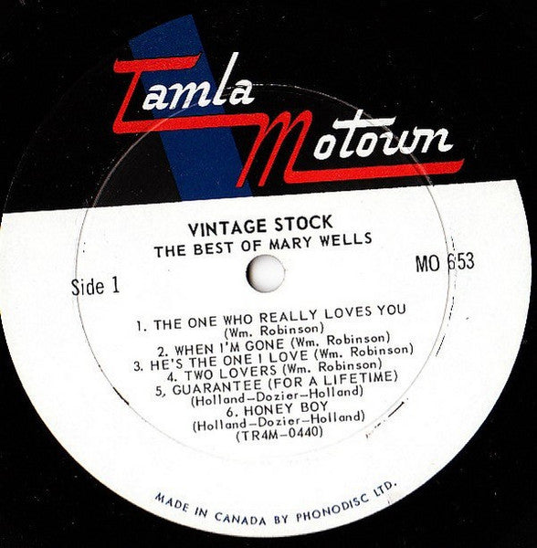 Mary Wells : Vintage Stock (LP, Comp)