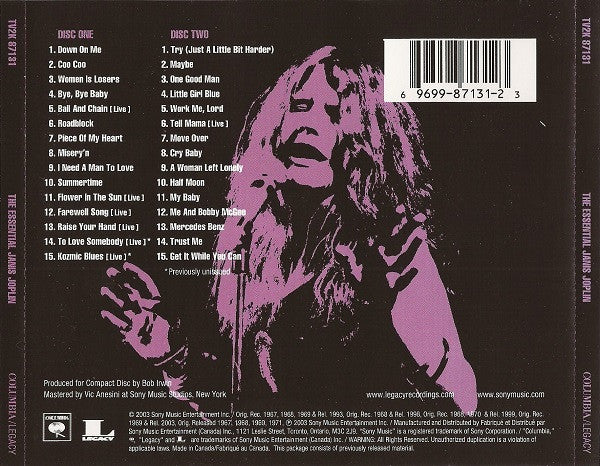 Janis Joplin : The Essential Janis Joplin (2xCD, Album, Comp)