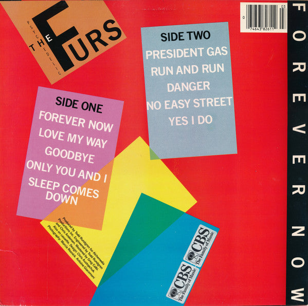 The Psychedelic Furs : Forever Now (LP, Album, RE, Car)