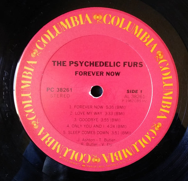 The Psychedelic Furs : Forever Now (LP, Album, RE, Car)