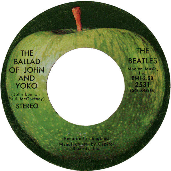 The Beatles : Ballad Of John And Yoko (7", Single, Scr)