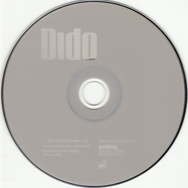 Dido : Don't Leave Home (CD, Single, Enh, Promo)