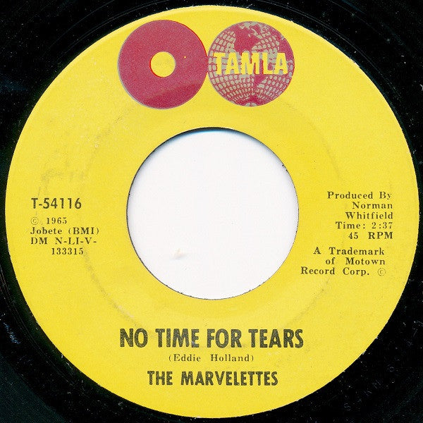 The Marvelettes : I'll Keep Holding On / No Time For Tears (7", Single, Mono, ARP)