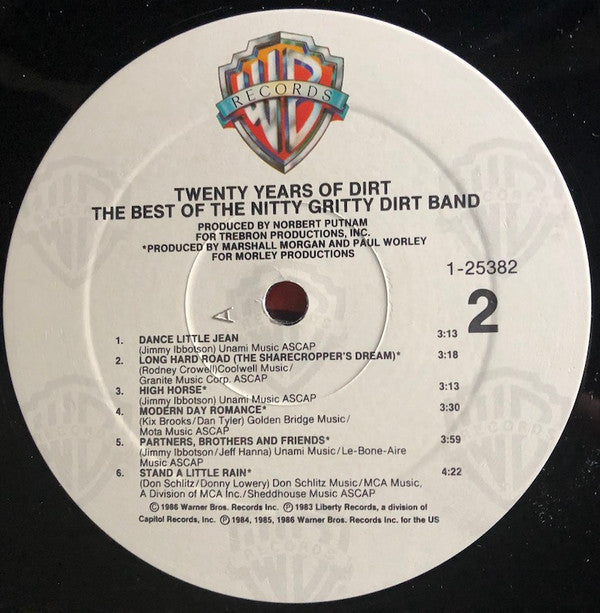 The Nitty Gritty Dirt Band* : Twenty Years Of Dirt - The Best Of The Nitty Gritty Dirt Band (LP, Comp, All)