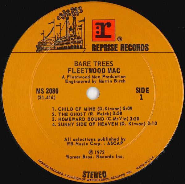 Fleetwood Mac : Bare Trees (LP, Album, Tex)