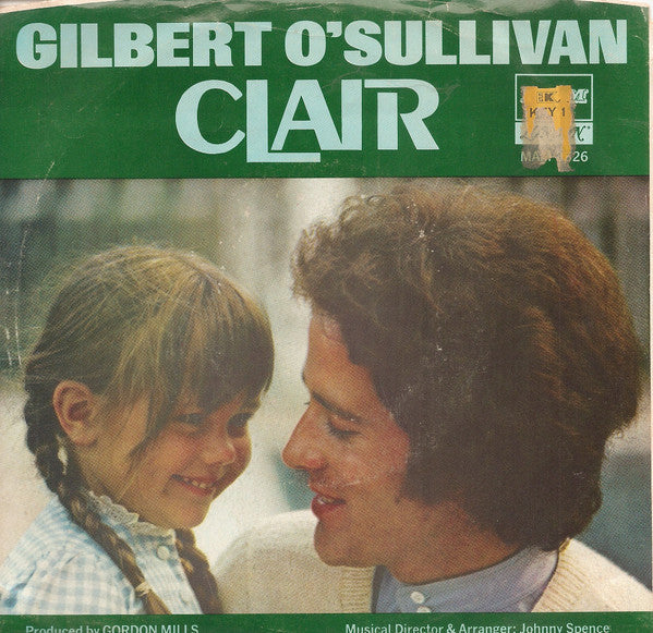 Gilbert O'Sullivan : Clair (7", Single, Mono, Styrene, Ter)