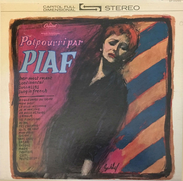 Edith Piaf : Potpourri Par Piaf - Her Most Recent Continental Successes Sung In French (Recorded In Paris) (LP)