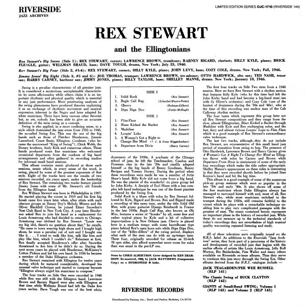Rex Stewart And The Ellingtonians : Rex Stewart And The Ellingtonians (LP, Comp, RE, RM)