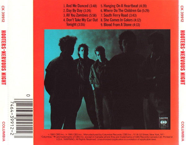 The Hooters : Nervous Night (CD, Album)