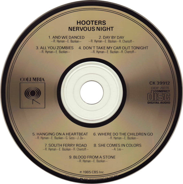 The Hooters : Nervous Night (CD, Album)