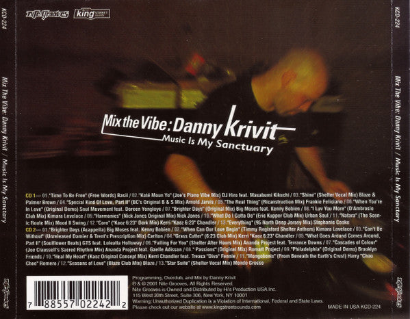 Danny Krivit : Mix The Vibe (Music Is My Sanctuary) (2xCD, Mixed)