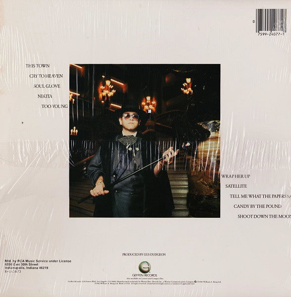 Elton John : Ice On Fire (LP, Album, Club)