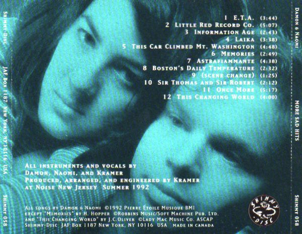 Damon & Naomi : More Sad Hits (CD, Album)