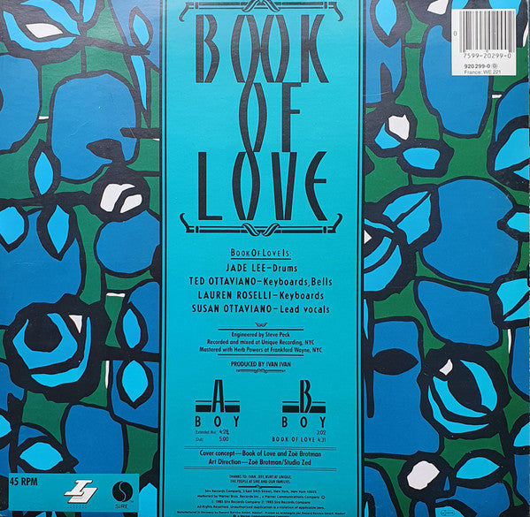 Book Of Love : Boy (12", Maxi)